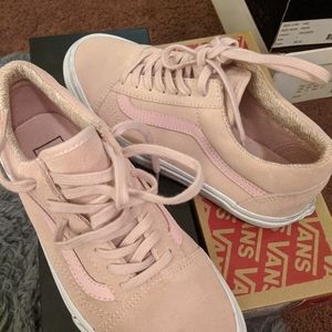 Vans Peach Old Skool Suede Sneakers